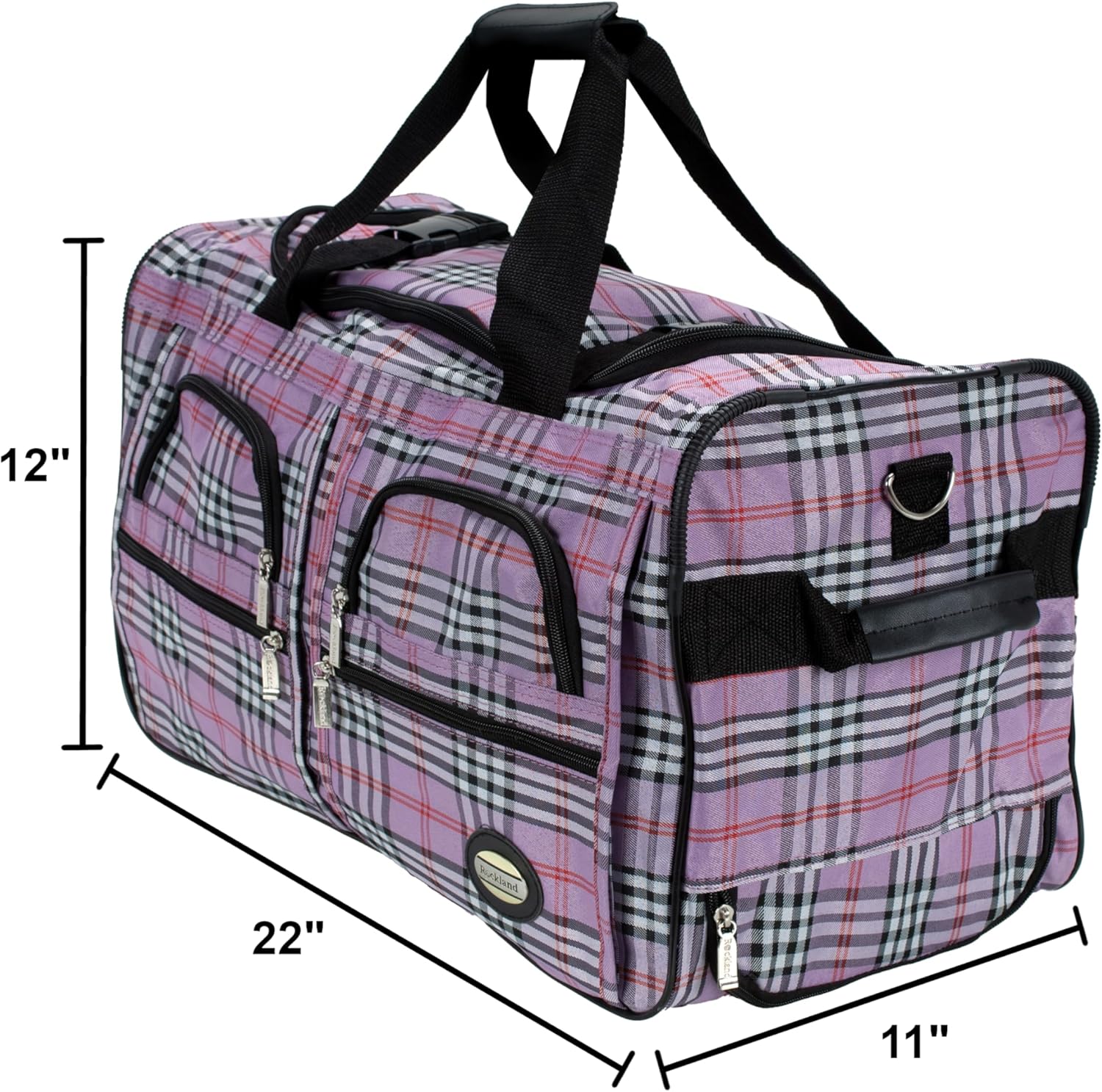 Rolling Duffel Bag, PINKDOT, 22" - Image 6